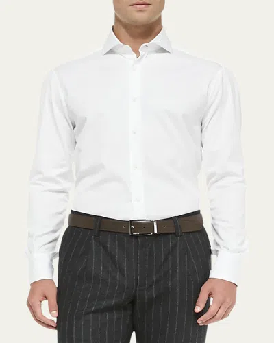 Brunello Cucinelli Men's Button-down Slim-spread Collar Shirt