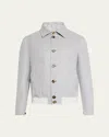 Brunello Cucinelli Angled Long Sleeves Jacket In Grey