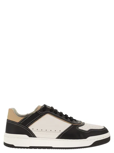 BRUNELLO CUCINELLI BRUNELLO CUCINELLI MEN CALFSKIN BASKET SNEAKERS