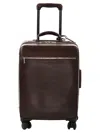 Brunello Cucinelli Men Calfskin Trolley With Grain In Burgundy