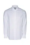 Brunello Cucinelli Long-sleeve Cotton-blend Shirt In White