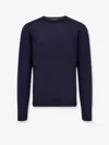 Brunello Cucinelli Men Cashmere And Silk Sweater In Blue