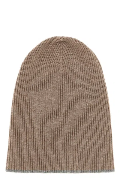 Brunello Cucinelli Men Cashmere Beanie In White