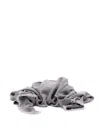 Brunello Cucinelli Men Cashmere Chevron Scarf In Gray