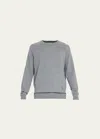 Brunello Cucinelli Men's Cashmere Crewneck Sweater In Gc217 Grey