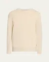 Brunello Cucinelli Men's Cashmere Crewneck Sweater In Ginger