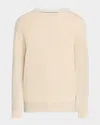 Brunello Cucinelli Men's Cashmere Crewneck Sweater In Ginger