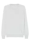 Brunello Cucinelli Men Cashmere Crewneck Sweater In Light Grey