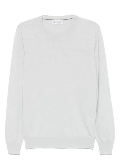 BRUNELLO CUCINELLI MEN'S CASHMERE CREWNECK SWEATER