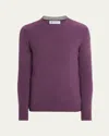 Brunello Cucinelli Soft Texture Crewneck Sweater With Ribbed Cuffs