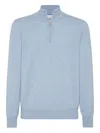 Brunello Cucinelli Cashmere Sweater In Blue