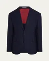 Brunello Cucinelli Men's Cashmere Hopsack Sport Coat In Blue