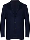 Brunello Cucinelli Men Cashmere Jersey Blazer With Patch Pockets In Multicolor