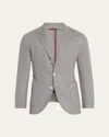 Brunello Cucinelli Single-breasted Cashmere Blazer In Dark Grey