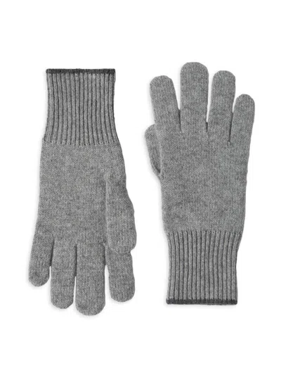 Brunello Cucinelli Men's Cashmere Knit Gloves In Pink