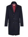 Brunello Cucinelli Cashmere Outwear Jacket Clothing In Blue