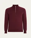 Brunello Cucinelli Cashmere Quarter-zip Sweater In Brown