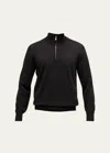 Brunello Cucinelli Zip-fastening Cashmere Jumper In Black