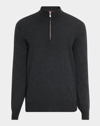 Brunello Cucinelli Cashmere Turtleneck Sweater In Gray
