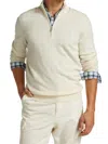 Brunello Cucinelli Funnel-neck Cashmere Polo Shirt In Ivory