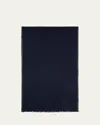Brunello Cucinelli Men's Cashmere Scarf In Blue