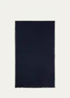 Brunello Cucinelli Men's Cashmere Scarf In Ca058 Blue