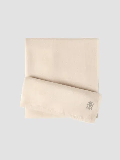 Brunello Cucinelli Men's Cashmere Scarf In Sand