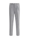 Brunello Cucinelli Men Cashmere-silk Flannel Pants In Gray