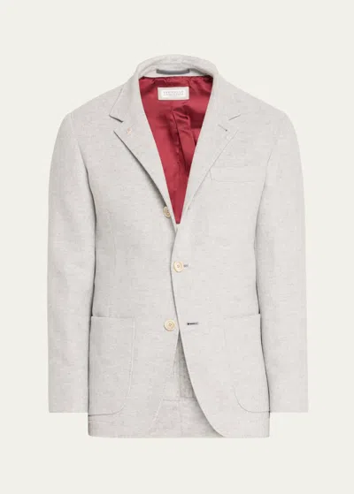 Brunello Cucinelli Men's Cashmere Sport Coat In Ciottolo