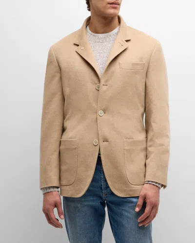 Brunello Cucinelli Men's Cashmere Sport Coat In Camel
