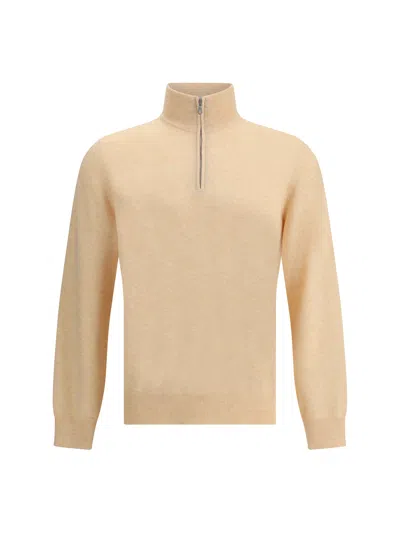 Brunello Cucinelli Cashmere Sweater In Neutral