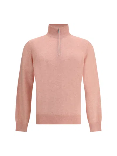 Brunello Cucinelli Cashmere Sweater In Pink