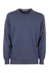 Brunello Cucinelli Men's Cashmere Sweater In Blue
