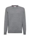 Brunello Cucinelli Men's Cashmere Sweater In Dark Grey