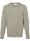 Brunello Cucinelli Men Cashmere Sweater In Gray