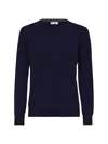 Brunello Cucinelli Cashmere Sweater In Navy Blue