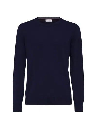 Brunello Cucinelli Cashmere Sweater In Blue