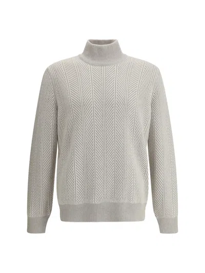 BRUNELLO CUCINELLI BRUNELLO CUCINELLI MEN CASHMERE TURTLENECK SWEATER