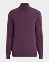 Brunello Cucinelli Man Turtleneck Dark Purple Size 46 Cashmere