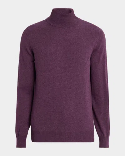 BRUNELLO CUCINELLI MEN'S CASHMERE TURTLENECK SWEATER