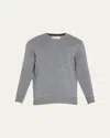 Brunello Cucinelli Men's Cashmere V-neck Sweater In Dark Grey
