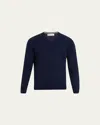 Brunello Cucinelli Cashmere And Silk Sweater In Navy