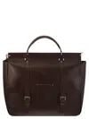 Brunello Cucinelli Men Casual Calfskin Briefcase In Brown