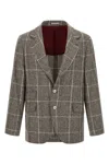 Brunello Cucinelli Cavallo Prince Of Wales-check Blazer In Multi