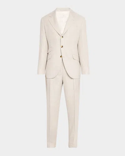 Brunello Cucinelli Men's Cavallo Two-piece Suit In Jut