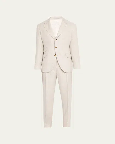 BRUNELLO CUCINELLI MEN'S CAVALLO TWO-PIECE SUIT