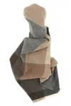Brunello Cucinelli Check Scarf Scarves And Foulards Gray In Brown