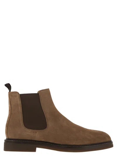 BRUNELLO CUCINELLI BRUNELLO CUCINELLI MEN CHELSEA BOOT IN SUEDE