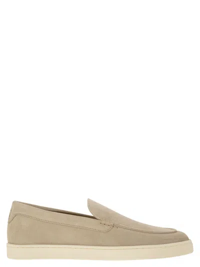 BRUNELLO CUCINELLI BRUNELLO CUCINELLI MEN CHEVRON-EFFECT SUEDE MOCCASINS