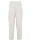 BRUNELLO CUCINELLI MEN'S CHEVRON RELAXED FIT TROUSERS